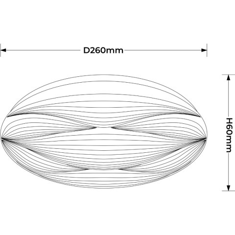 Plafon Moluna 26 cm biały LED 4000K Light Prestige