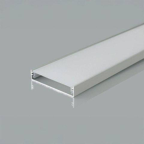 Profil aluminiowy anodowany V-TAC 2mb klosz mleczny 2000x49,8x9.8mm VT-71003 5 lata gwarancji