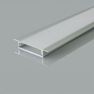 Profil aluminiowy anodowany wpuszczany V-TAC 2mb klosz mleczny 2000x39,8x9,8mm VT-71002 5 lata gwarancji