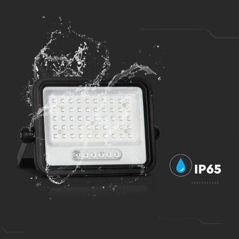 Projektor LED solarny V-TAC 100W CCT pilot auto timer IP65 czarny VT-104W 1000lm 3 lata gwarancji