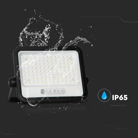 Projektor LED solarny V-TAC 200W CCT pilot auto timer IP65 czarny VT-204W 1700lm 3 lata gwarancji