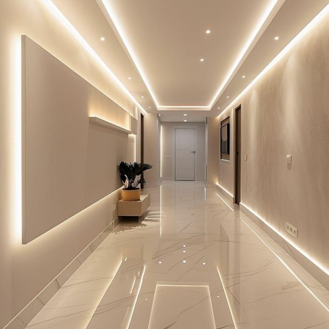 168 12W LED STRIP LIGHT WITH CREE CHIP 4000K IP20 24V 8MM DOUBLE PCB