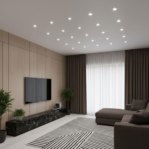 6W GU10 RIPPLE PLASTIC SPOTLIGHT WITH CREE CHIP 6500K 110'D 6YRS WARRANTY