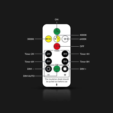 Oprawa kinkiet ścienny solarny V-TAC 0.9W LED zmiana barwy CCT IP54 pilot VT-11149CCT 3000K, 4000K, 6000K 120lm 3 lata gwarancji