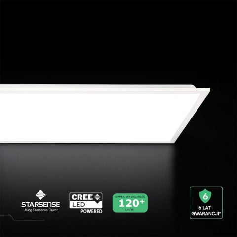 Pannello LED Chip CREE 40W 120LM/W da Incasso 1300x300mm Driver Incluso 6500K