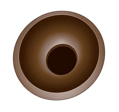 Plafon COCO 40 cm coffee LED Light Prestige