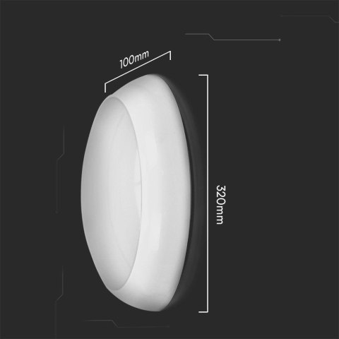 Plafon LED V-TAC czujnik/CCT/awaria 3godziny 8W/16W/20W CREE CHIP IP65 IK08 VT-8633 3000K-4000K-6400K 2700lm 3 lata gwarancji
