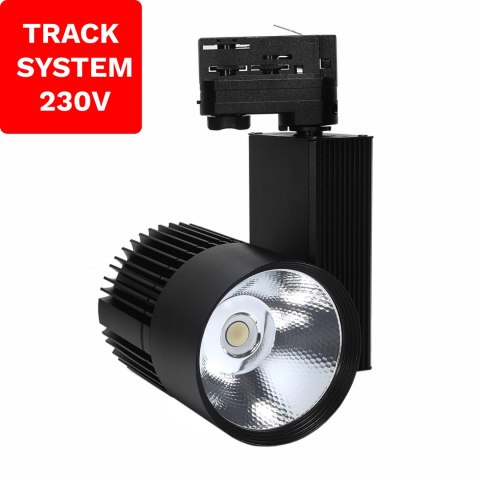 Reflektor Szynowy DD-03 30W 3000K Czarny