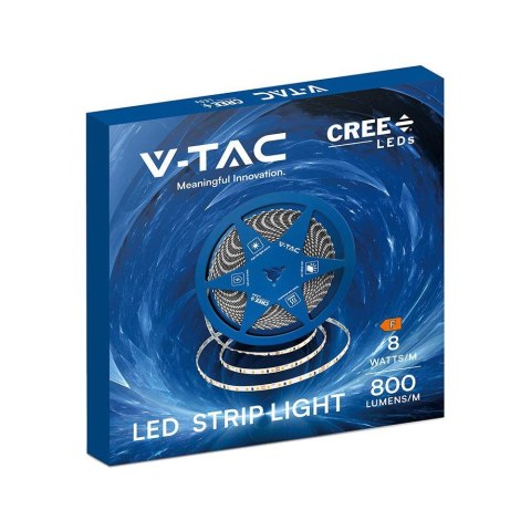 Taśma LED V-TAC CREE CHIP SMD2835 1200LED 24V IP20 2xPCB szerokość 5mm VT-2835 6500K 760lm 6 lat gwarancji