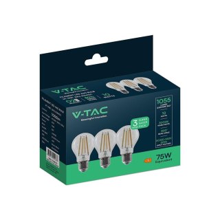 Żarówka LED V-TAC 10W filament E27 A67 (Opak. 3szt) VT-1981 3000K 1055lm