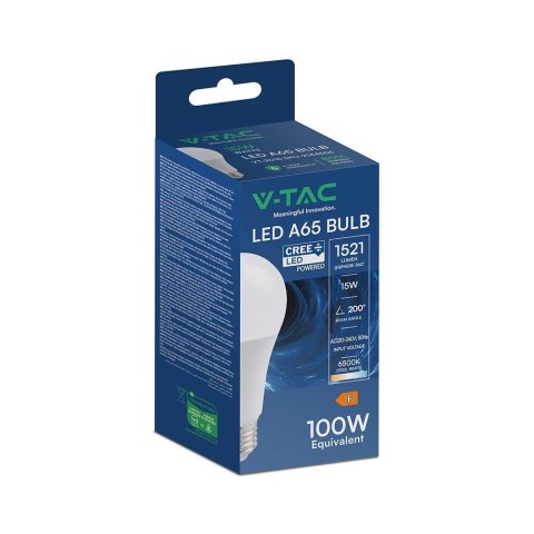 Żarówka LED V-TAC CREE CHIP 15W A65 E27 VT-2015 6500K 1521lm 6 lat gwarancji