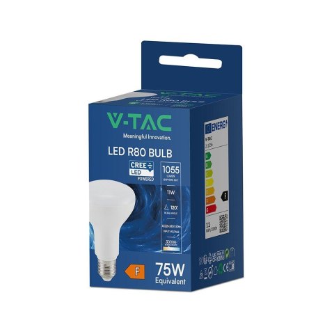 Żarówka LED V-TAC SAMSUNG CHIP 11W E27 R80 VT-280 3000K 1055lm 6 lat gwarancji