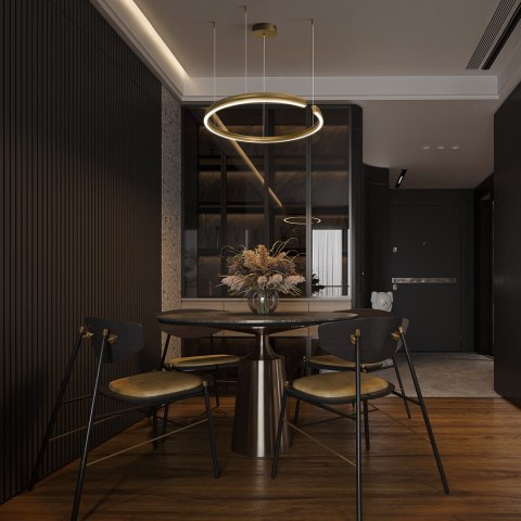 Lampa wisząca COSTA 30W DL-K01 CCT czarny