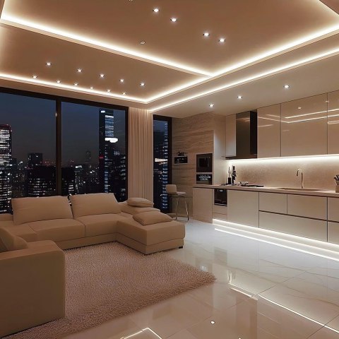 120 10W LED STRIP LIGHT WITH CREE CHIP 4000K IP20 24V 8MM DOUBLE PCB