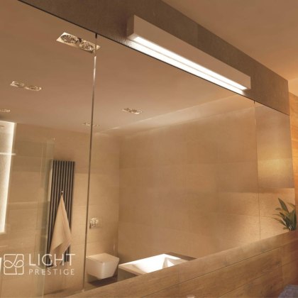 Light Prestige Kinkiet Ibros 93 cm biały IP44 LED CCT