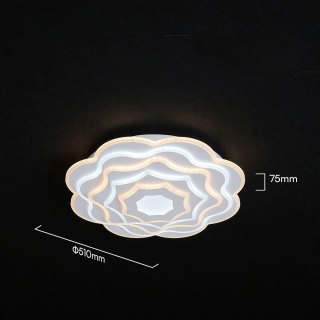 Oprawa sufitowa V-TAC 100W LED 51cm ściemnialna biała pilot CCT VT-84050 3000K-6500K 8000lm