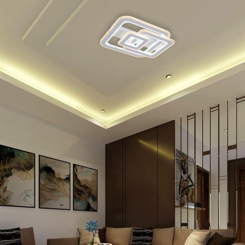 Oprawa sufitowa V-TAC 80W LED 50x45cm ściemnialna biała pilot CCT VT-84040 3000K-4000K-6500K 6400lm