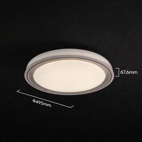 Oprawa sufitowa plafon 30/60W LED 50cm 3w1 ściemnialna brązowa pilot CCT VT-85030 3000K-6500K 6000lm