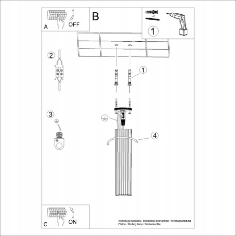 PLAFON LAMPA SUFITOWA REFLEKTOR TUBA SPOT KARBON 40 SOLLUX TAUPE KASZMIROWY