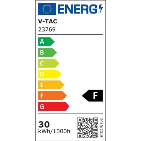 Projektor LED V-TAC 30W LED 3w1 CCT 100Lm/W Mleczny Klosz VT-44036CCT 3000-4000K-6500K 3000lm