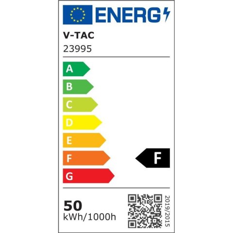 Projektor LED V-TAC 50W LED SMD czarny VT-44054 3000K 4000lm