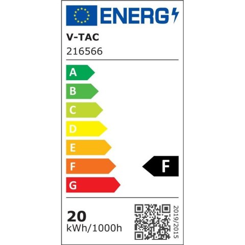 Tuba świetlówka LED T8 V-TAC CREE CHIP 150cm 20W G13 nano plastic 100Lm/W VT-151 3000K 2100lm 6 lat gwarancji