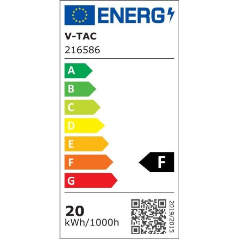 Tuba świetlówka LED T8 V-TAC CREE CHIP 150cm 20W G13 nano plastic 100Lm/W VT-151 6500K 2100lm 6 lat gwarancji