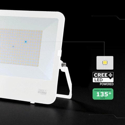 200W FLOODLIGHT(1M WIRE) LED BY CREE4000K WHITE BODY (135LM/W) 6YRS WARRANTY IP65