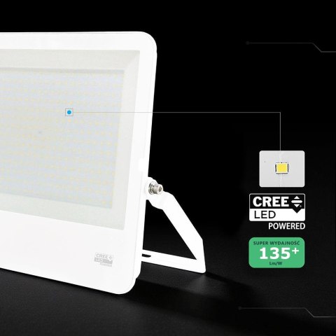 300W LED FLOODLIGHT-(1M WIRE)LED BY CREE 6500K WHITE BODY 135LM/W 6YRS WARRANTY IP65