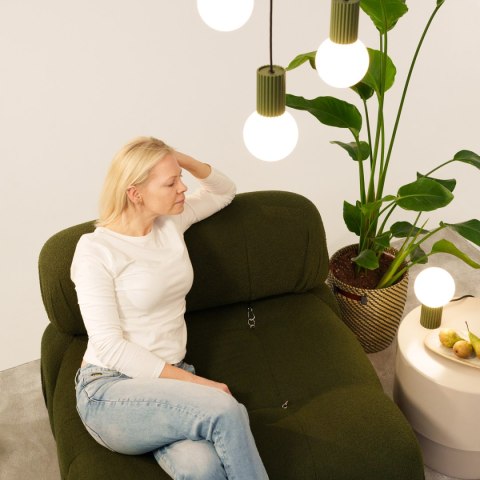 Lampa biurkowa HALO zielona oliwka