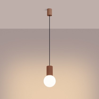 Sollux Lighting Lampa wisząca HALO 1 mocca