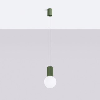 Lampa wisząca HALO 1 zielona oliwka