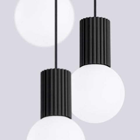 Lampa wisząca HALO 3P czarna