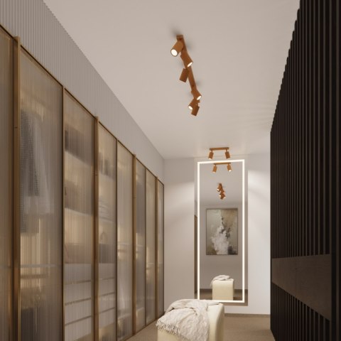 PLAFON LAMPA SUFITOWA REFLEKTOR LISTWA KARBON 2 TAUPE