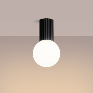 Sollux Lighting Plafon HALO czarny IP44