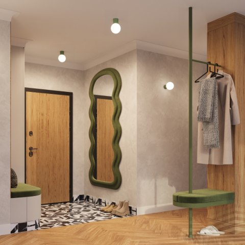 Plafon HALO zielony oliwkowy IP44