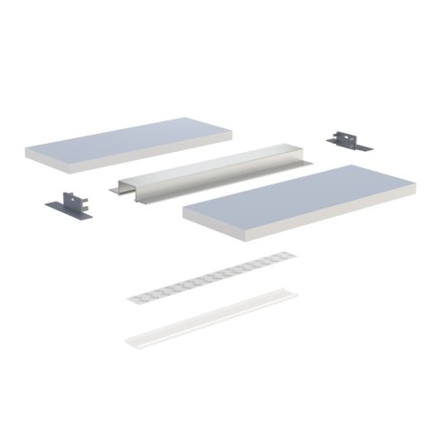 Zaślepka do profilu HRI szara