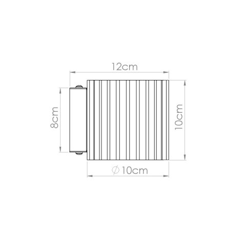 Kinkiet AURA czarny G9