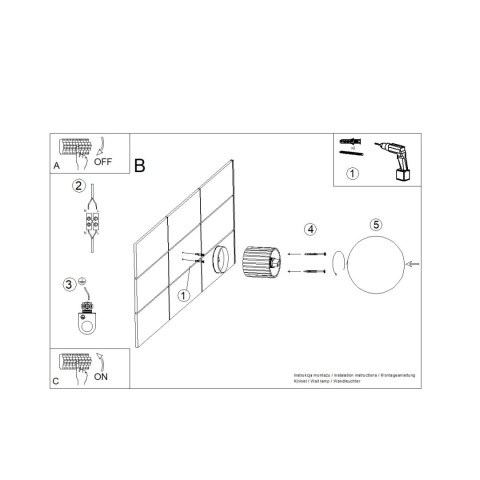 Kinkiet HALO brzoskwiniowy IP44