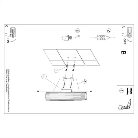 Kinkiet KARBON 30 taupe