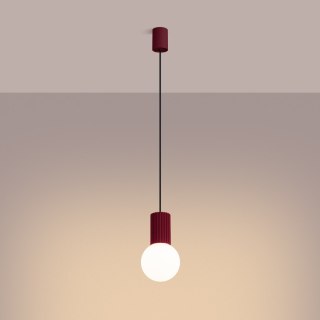 Sollux Lighting Lampa wisząca HALO 1 burgund