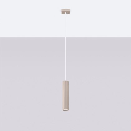 Sollux Lighting Lampa wisząca KARBON 1 taupe