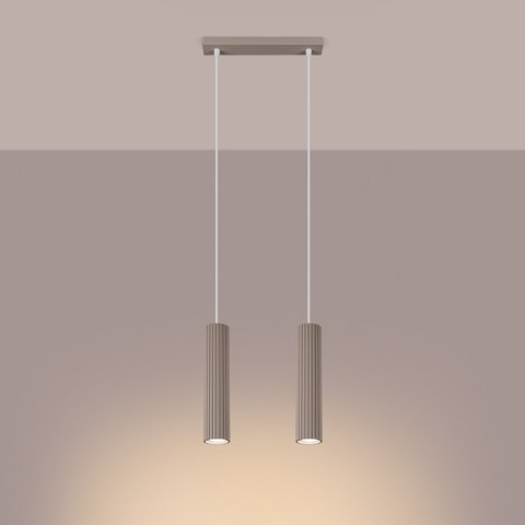 Lampa wisząca KARBON 2 taupe