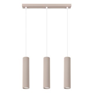 Lampa wisząca KARBON 3L taupe