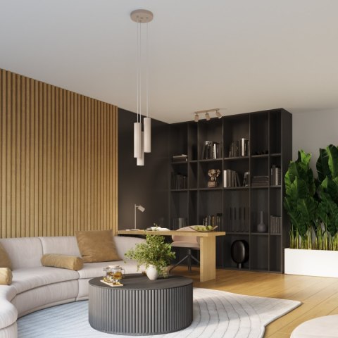 Lampa wisząca KARBON 3L taupe