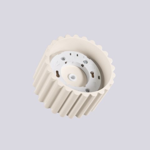 Plafon TUBA RYFLOWANA KARBOWANA  AURA 1 beżowy Gx53 Sollux