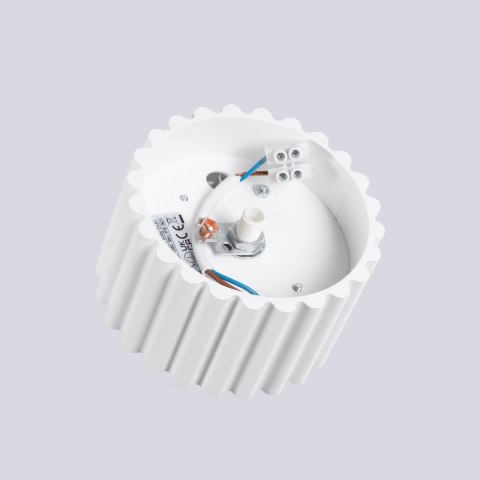 Plafon T UBA RYFLOWANA KARBOWANA AURA 1 biały Gx53 Sollux