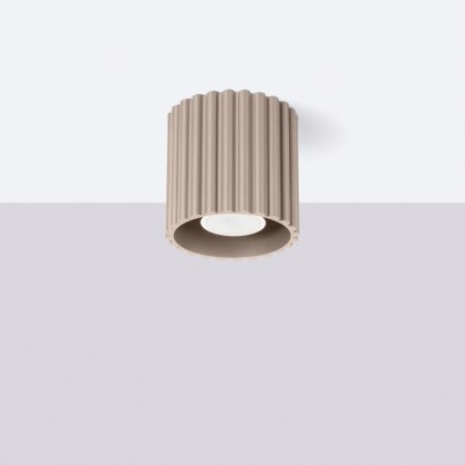 Sollux Lighting Plafon AURA 1 taupe GU10