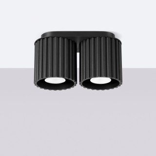 Plafon AURA 2 czarny GU10