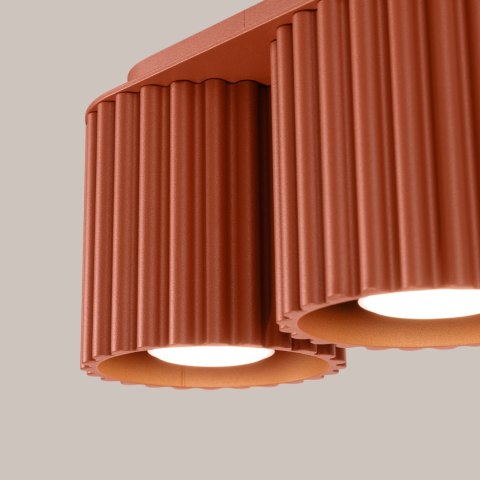 Plafon AURA 2 ochra czerwona GU10